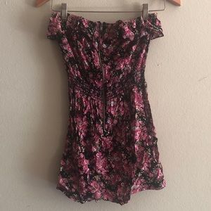 Floral pink dress
